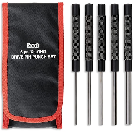 Exxo 5-Piece Long Drive Pin Punch Set 0026